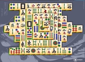 Jogo de Mahjong Shangai em COQUINHOS